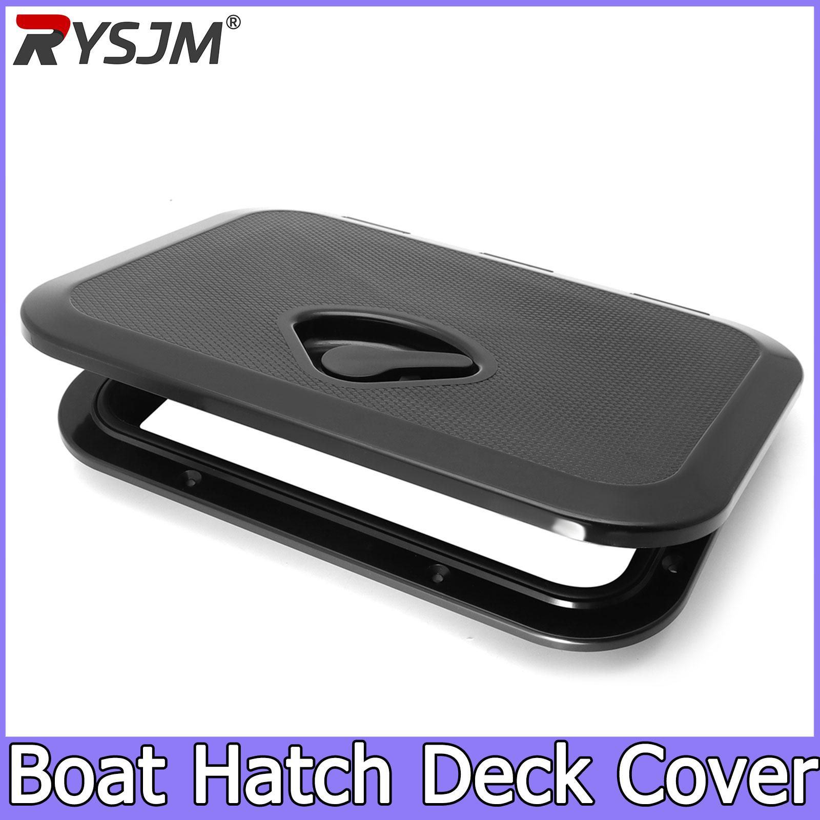 375MM Boat Accessories ABS Deck Access Hatch Cover For Marine Boat yacht RV Watertight Anti-UV Non-Skid Inspection H0245-BLACK