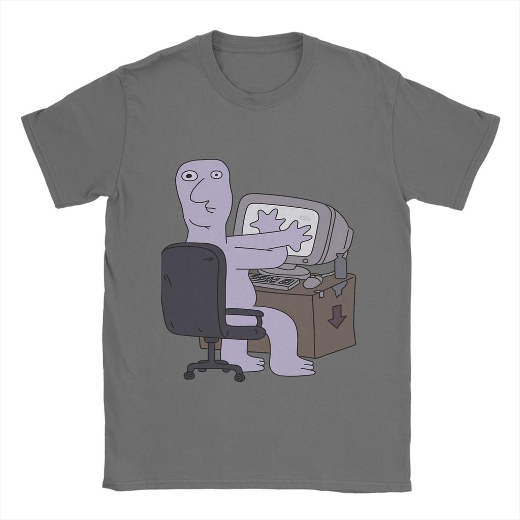 Smiling Friends T-Shirts Herren Reine Baumwolle Lustige T-Shirts Rundhals T-Shirts Kurzarm Kleidung Geschenkidee