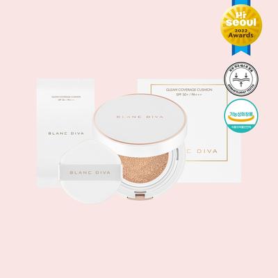 Blandiva Gleam Coverage Cushion, Set, Blanc, 1 Pièce