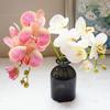 Artificial Flower Phalaenopsis 3D Small Butterfly Orchid Fake Flower Home Room Drapery Wall Wedding Decora Valentine Diy Wreath