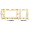 1Pc Elegant Rose Gold Silver Edge Light Switch Cover Resin Single Double Surround Socket Frame Wall Sticker Offi Home Decor