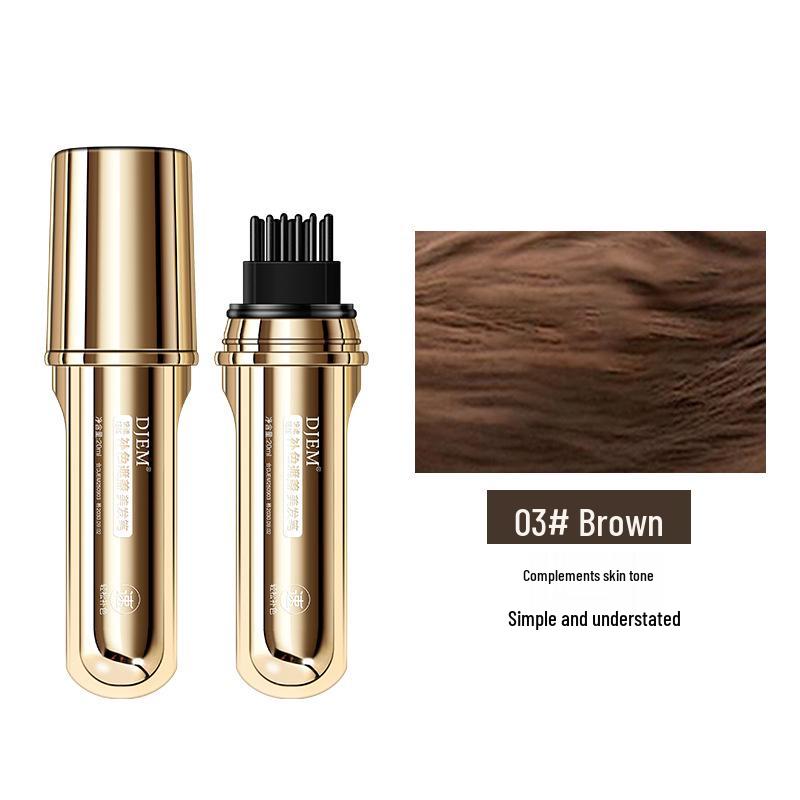 Golden Tube Peptide Hair Repair Comb: Plant-Based White Hair Concealer & Scalp-Safe Color Restorer