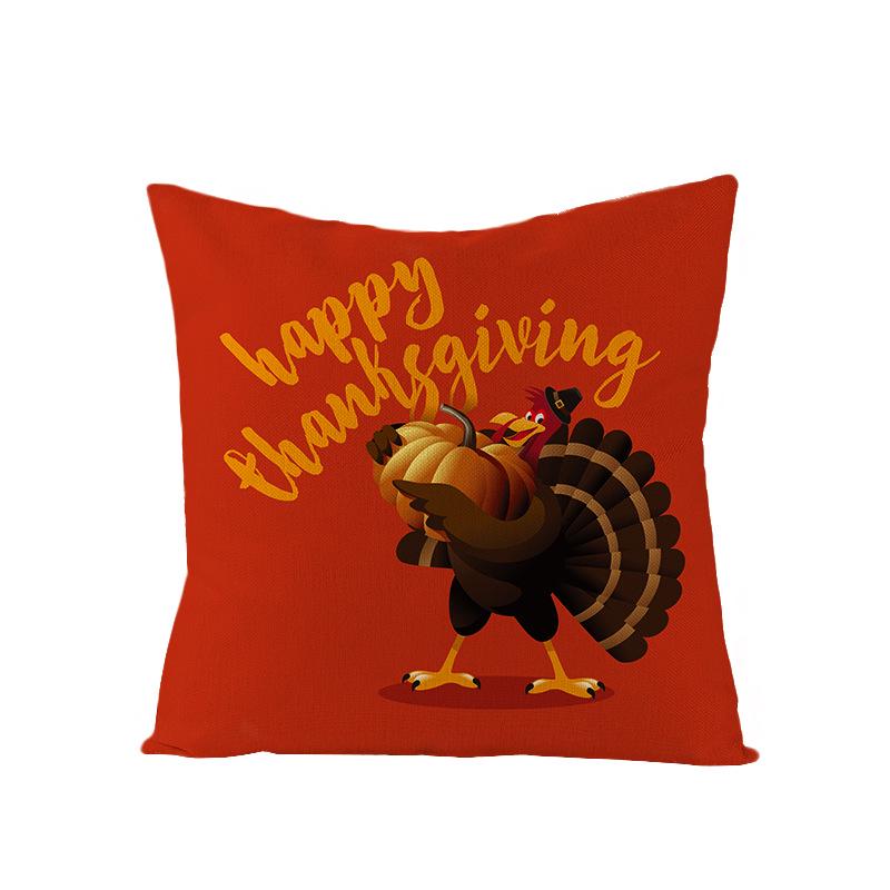 

Новая наволочка на подушку с индейкой на День благодарения, полиэстер, скандинавская, наволочка на подушку, дом 45 * 45Cm (excluding pillow core)