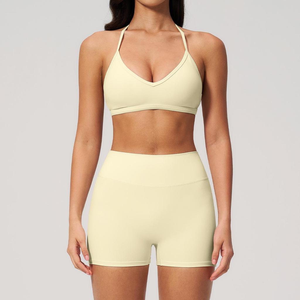 Women's Quick-Dry Strappy Yoga Suit - Breathable, Casual Fitness Sports Set