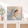 Virgin Mary Pearl Painting 5D DIY Decorative Painting. Elegant Holiday Gift. Handmade Art Painting