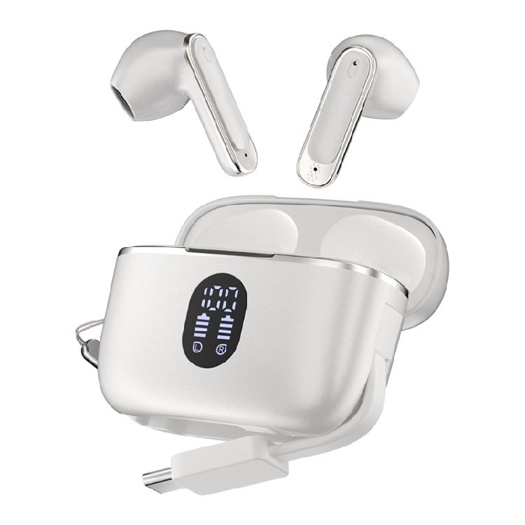 Long Wireless Bluetooth-compatible Earbuds For Conference Study 8Hrs Use Emergency Phone Charging Feature