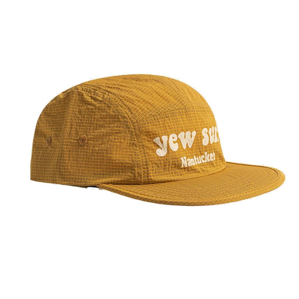 Japanese Style Flat-brimmed Baseball Cap Plaid Hip-hop Hat Versatile Quick Drying Cap Unisex жёлтый