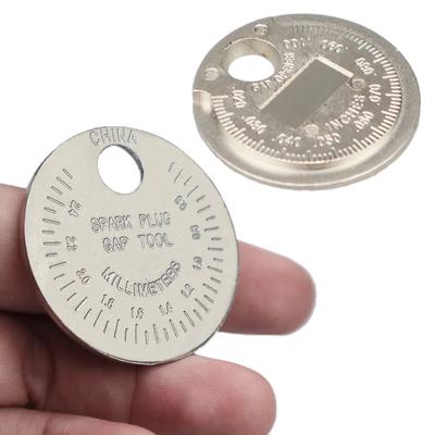 Auto Ontsteking Bougie Speling Meter tool Kaliber Meetgereedschap Valuta-Type 0.6-2.4mm Bereik Bougie Gauge Speling Tool Voeler