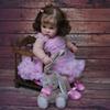 24 Inch Reborn Babies Doll Charlotte 60cm Soft Cloth Body Cotton Stuffed Imitation Baby Dolls Realistic Implanted Newborn Doll for Child Birthday Gift