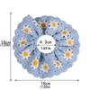 Süße Bohemian-Stil Häkelblumen Scrunchies Flores Elastisches Süßes Haargummi Gewebtes Buntes Strick-Haarseil Kopfschmuck