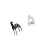 Resin Animal Figurine Abstract Thinker Sculpture for Tabletop Living Room Office Shelf Desk