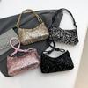 Solid Color Blingbling Sequins Bag Glitter Korean Style Sequins Shoulder Bags Phone Purse Handbag Evening Clutch Bag