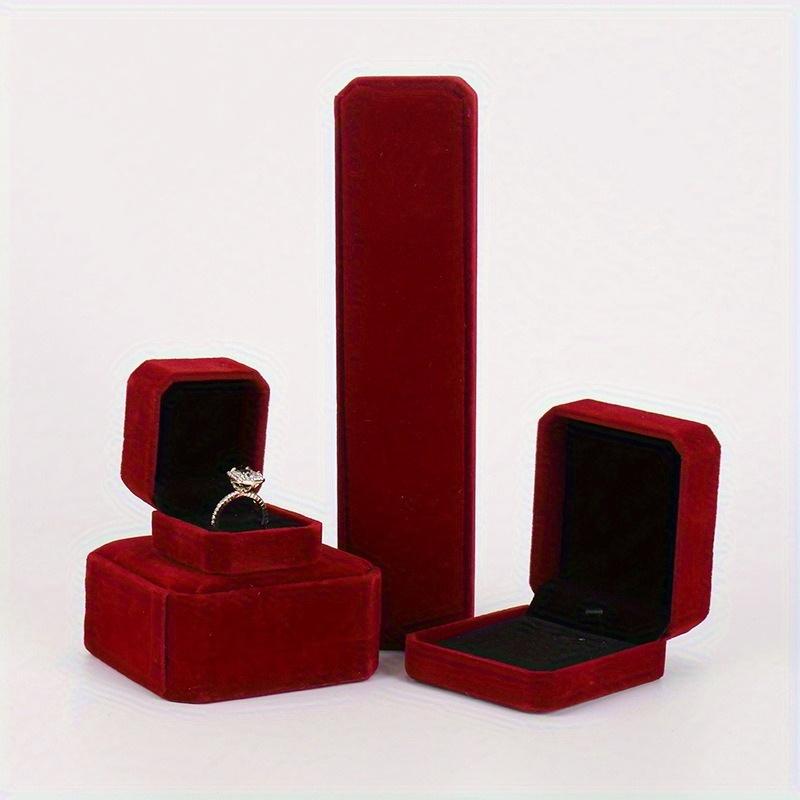 1PC multi-purpose jewelry box velvet box bead jewelry box ring box necklace box pendant box Christmas Halloween gift box