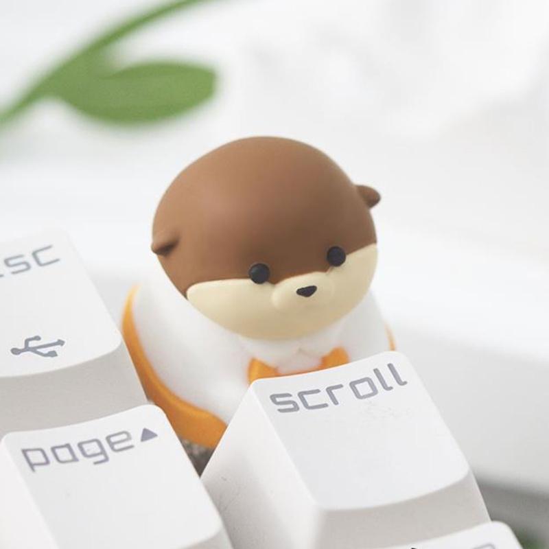 Premium Resin Customs Keycaps Colorful Capybara Theme Smooth Texture Durability For Gaming Keyboards Accessories