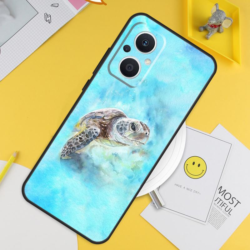 Ocean Sea Turtle For OPPO Reno 14 12 11 10 13 Pro 8T 11F 12F 13F 14F 7 8 Lite OPPO Find X9 X8 X6 X5 Pro Case