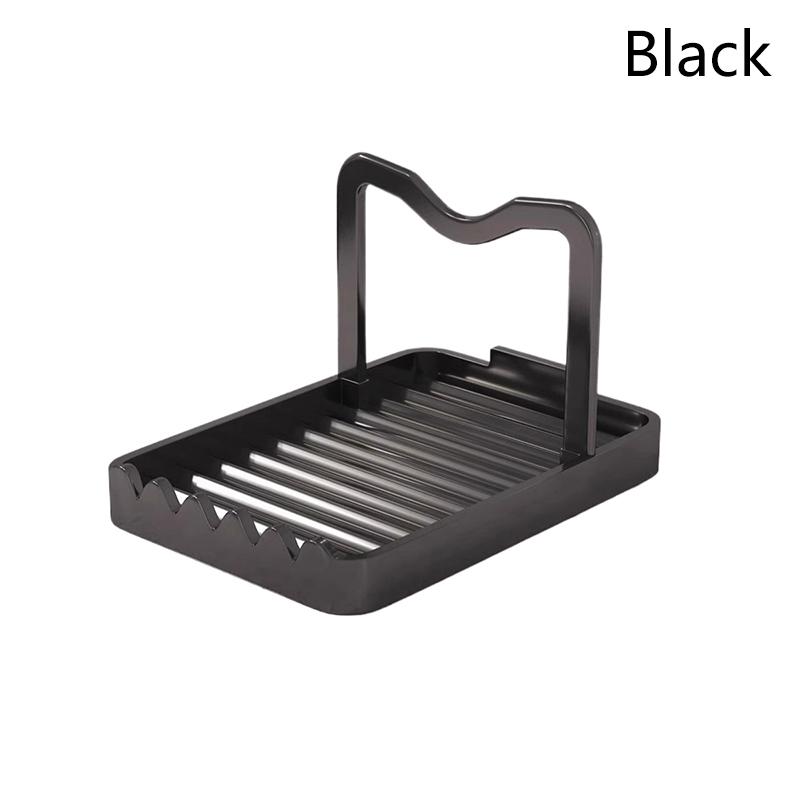 

Кухонный настольный держатель для крышки кастрюли, складная многофункциональная подставка для крышки кастрюли, полка для хранения лопаток, подставка для крышки кастрюли, кухонный органайзер чёрный