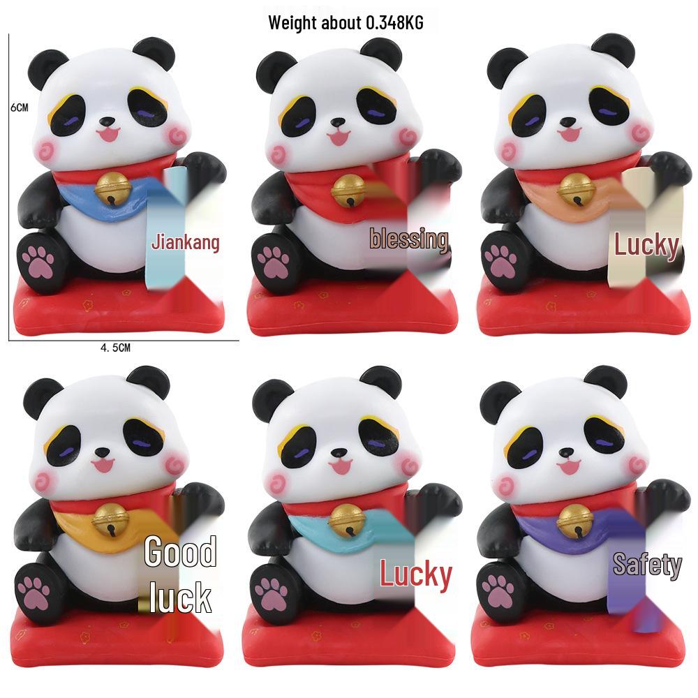 

Panda Fortune Вращающиеся Фигурки Слепой Бокс - Благословение Гашапон Игрушка Автомобильное Украшение