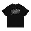 T-shirt Unisex a Maniche Corte con Stampa di Lettere Lettere Chicano Estate Retro High Street Girocollo Larga Mezza Manica Maglietta in Cotone Unisex
