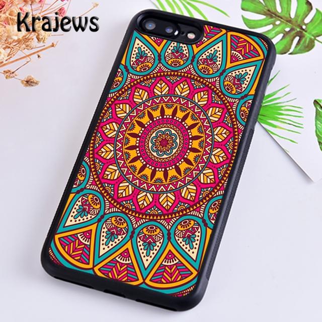 Krajews Beautiful painting mandala flower Phone Case Cover For iPhone 17 Air 16 15 14 plus 12 13 pro max Fundas