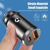 Car Charger 12-24V Automatic Pull Ring Dual Ports PD+USB Fast Charging Type-C QC3.0 Car Charger Auto Cigarette Lighter Adapter