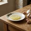 Ceramic Ginger Grater Plate, Manual Garlic Mincer Dish, Multifunctional Masher for Food, Kitchen Grinding Bowl for Ginger Garlic Puree