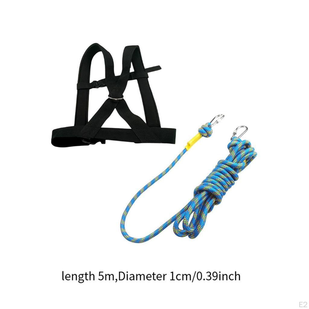 Schlittenzuggeschirr Weste Fitness Widerstandstraining Seil Neopren Polyester Damen Herren Crossbody