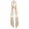 100cm Colored Straight Bangs Women's Synthetic Wig Heat Resistant Fiber Multi Color Party Anime Roleplay Free Wig Cap