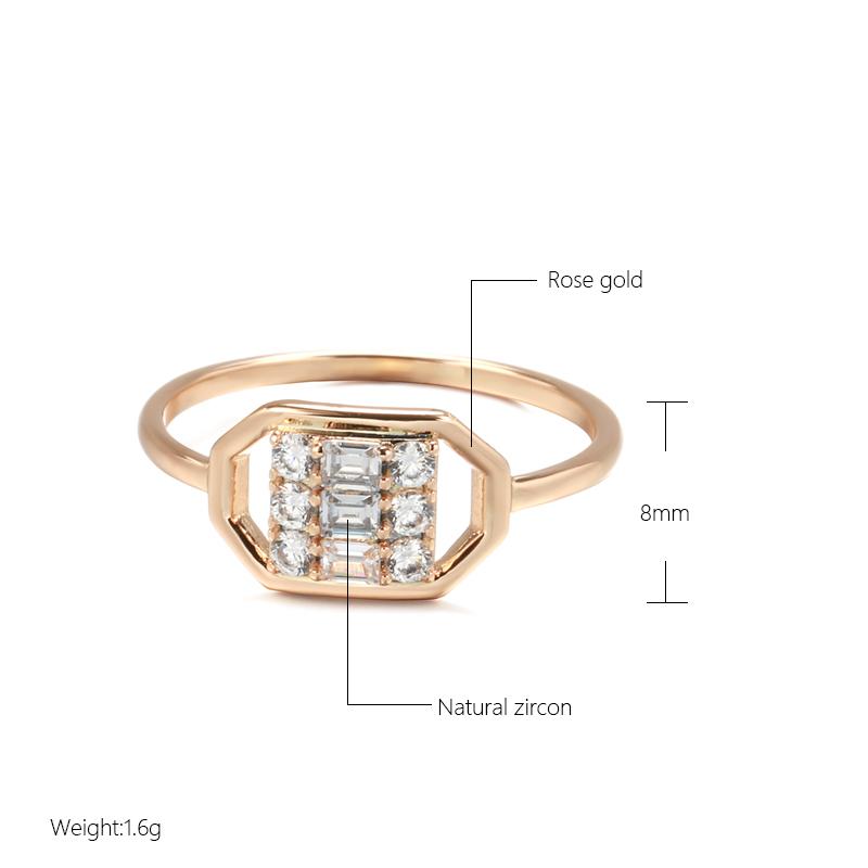 Kinel Square Zircon Trendy Rings