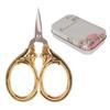 Retro Pocket Scissors Stainless Steel Handicraft DIY Embroidery Sewing Thread Mini Scissors Vintage Gold