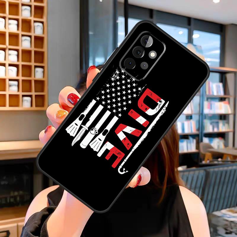 Scuba Diving Diver Case For Samsung Galaxy A05 A16 A56 A36 A26 A54 A34 A14 A52 A32 A12 A13 A33 A53 A15 A35 A55