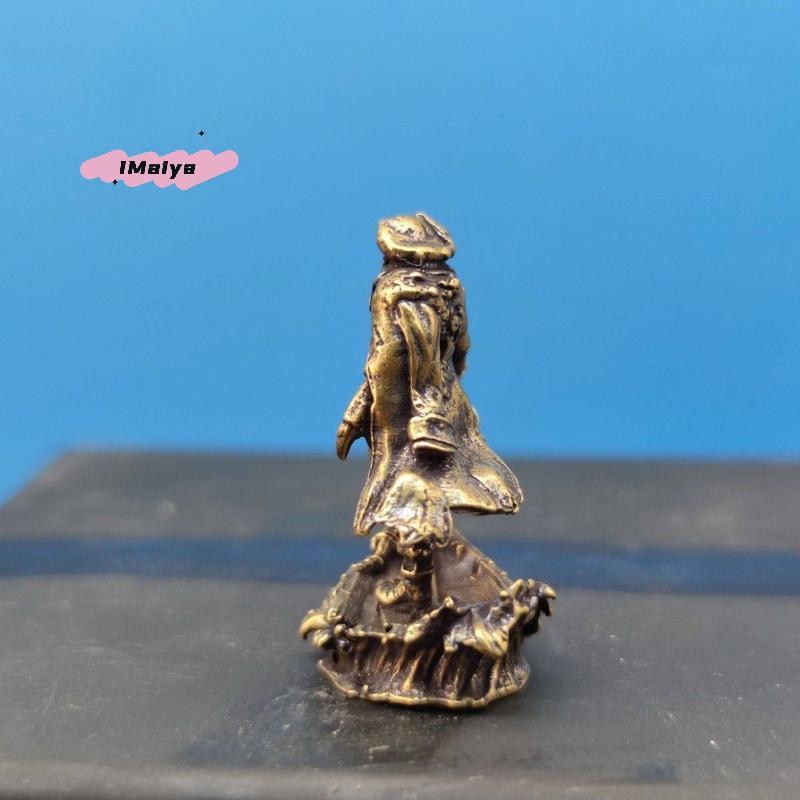 M-1pcs Brass Pirate Monster 1/64 Figurine Miniature Landscape Display Model Mini Figurines Deskstop Ornaments For Home Office