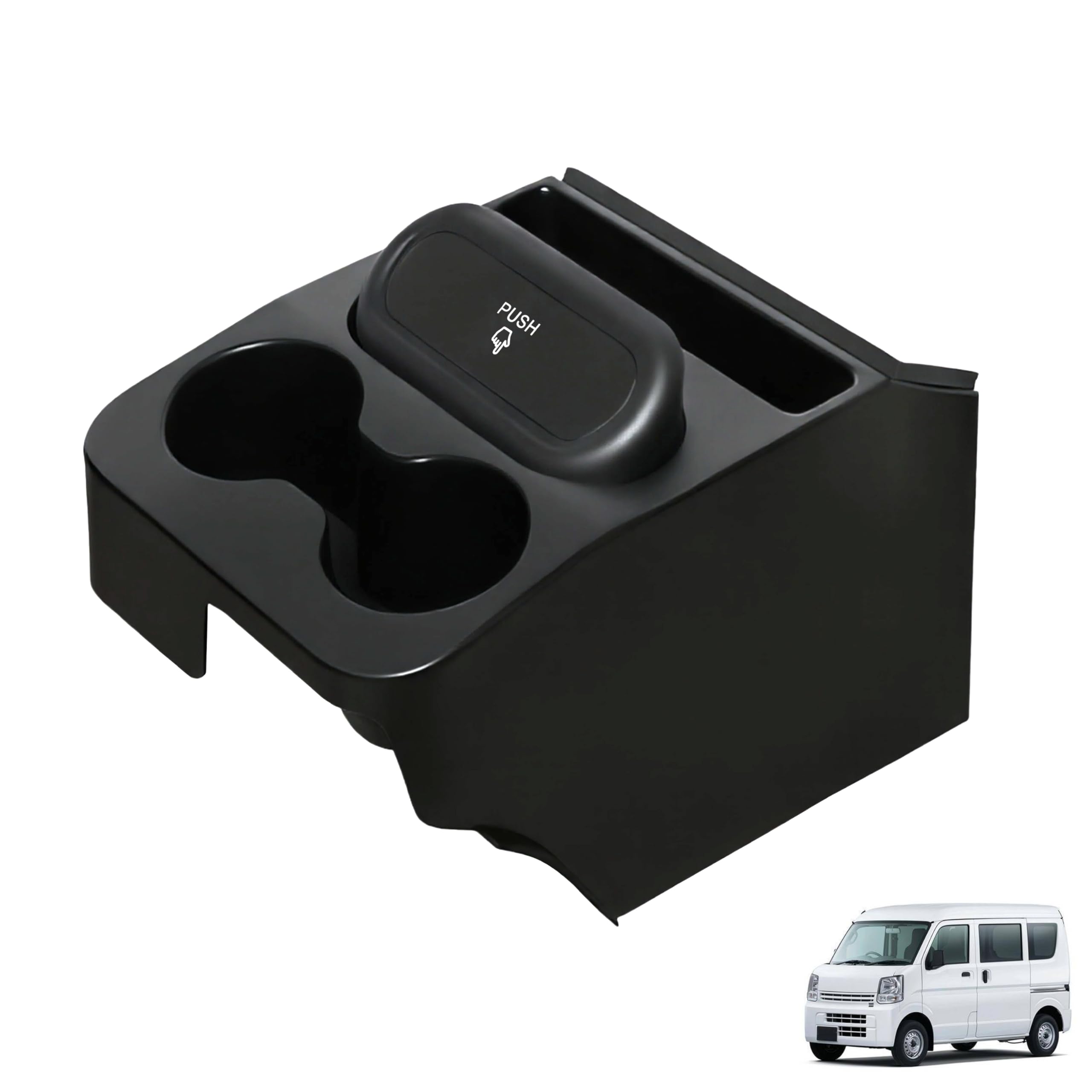 

foefen Консольный бокс для нового Suzuki Every Every Van Центральный консольный лоток для хранения с подстаканником, отделениями для мелких предметов и мусора, простые аксессуары для интерьера автомобиля