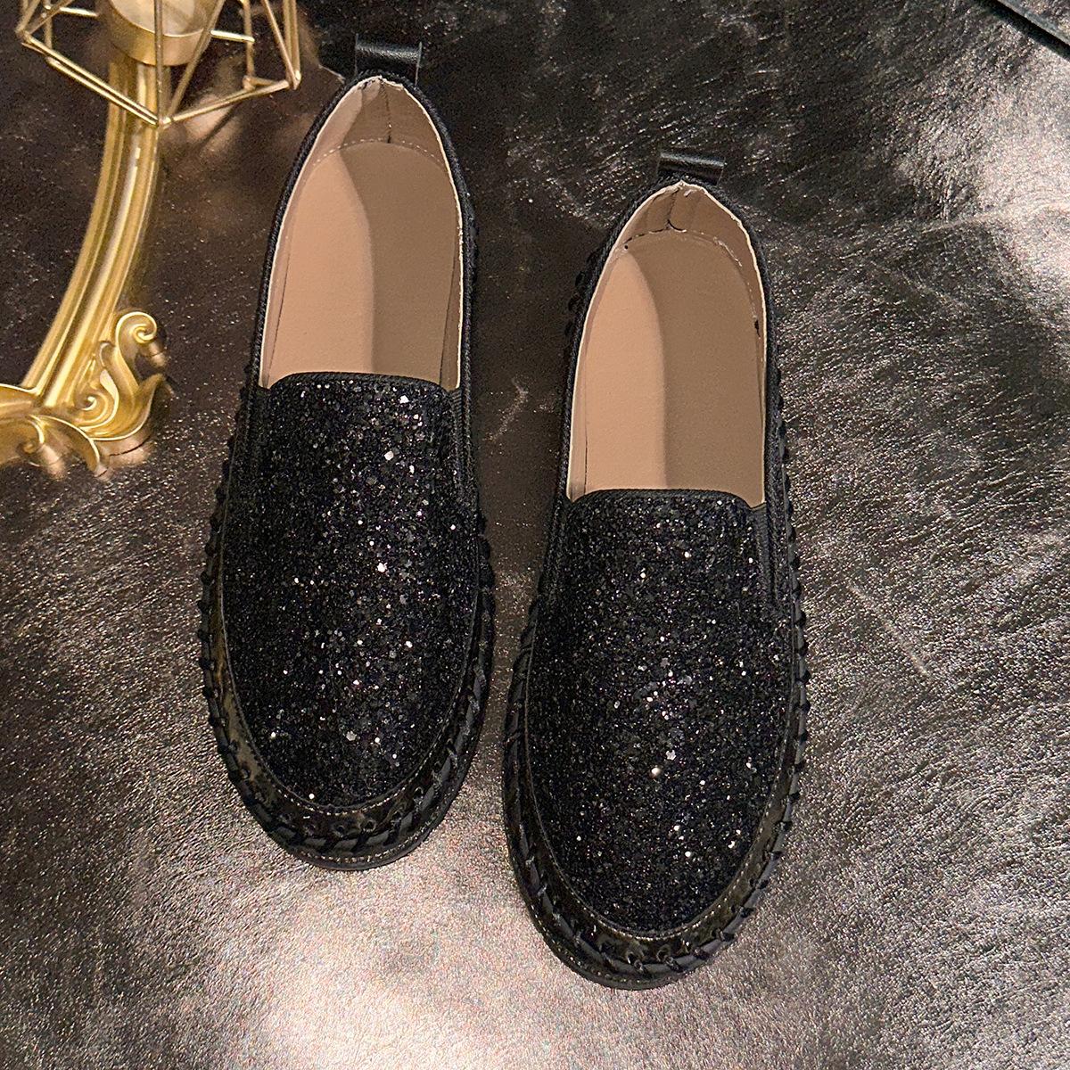 

Thick Bottom Mary Jane Small Leather Shoes Women 2024 Design Punk Lolita Shoes Women Fashion Versatile Loafers Casual Sneakers 35 чорний