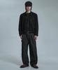 Moo Worker Suede Single Jacket - Black