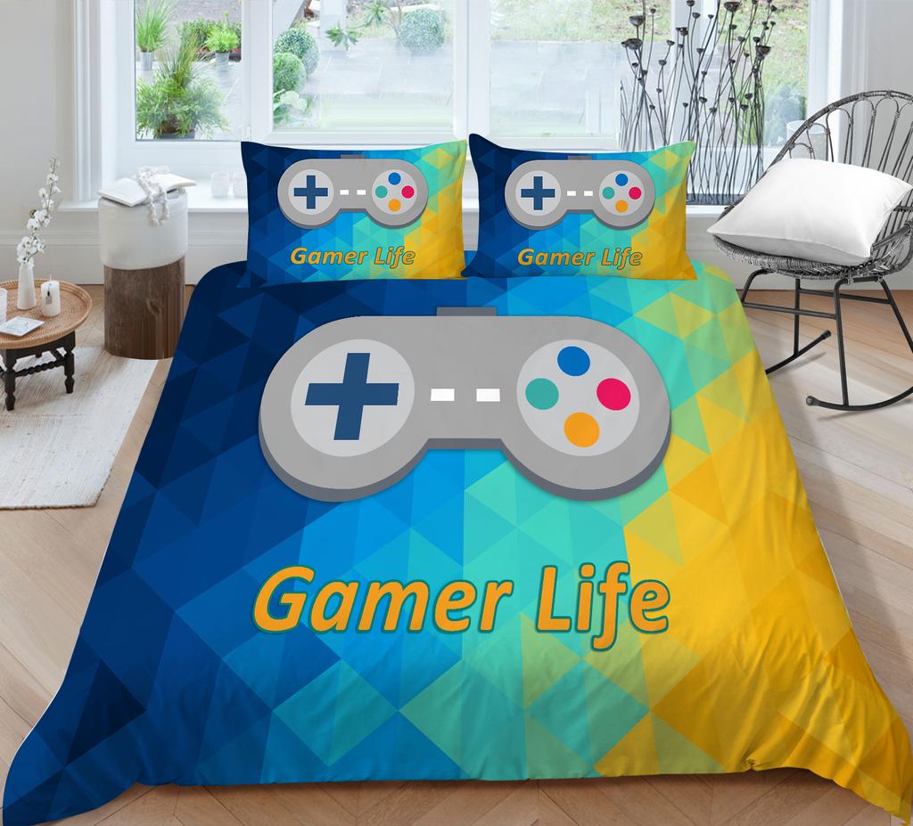 Game Mouse Zestaw pościeli domowej Poszwa na kołdrę i poszewka na poduszkę Sypialnia Pościel domowa Pełnowymiarowa zmywalna Wygodna poszewka na kołdrę Poszewka na poduszkę