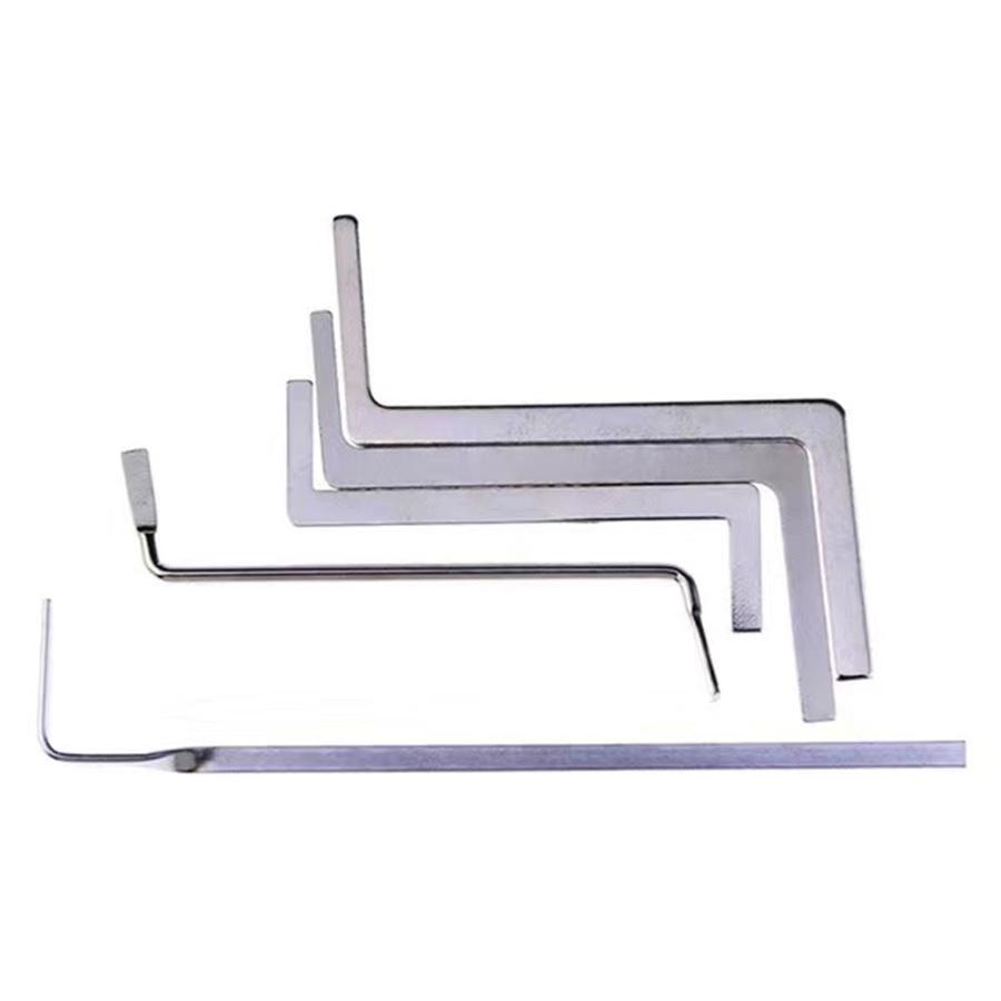 5pcs Z- shape Multifunction Locksmith Tension Wrenches Rotating Rod Tools Lock