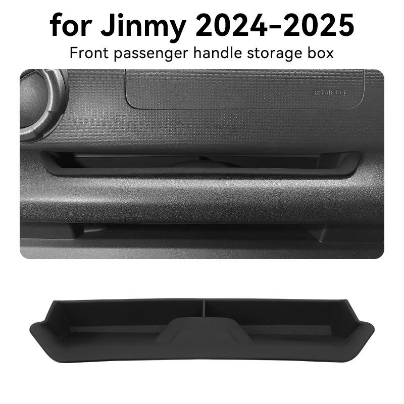 Silicone Car Passenger Co-pilot Handle Storage Box Anti-slip Organizer Tray For Suzuki Jimny 2024 2025 Auto Interior Accessories