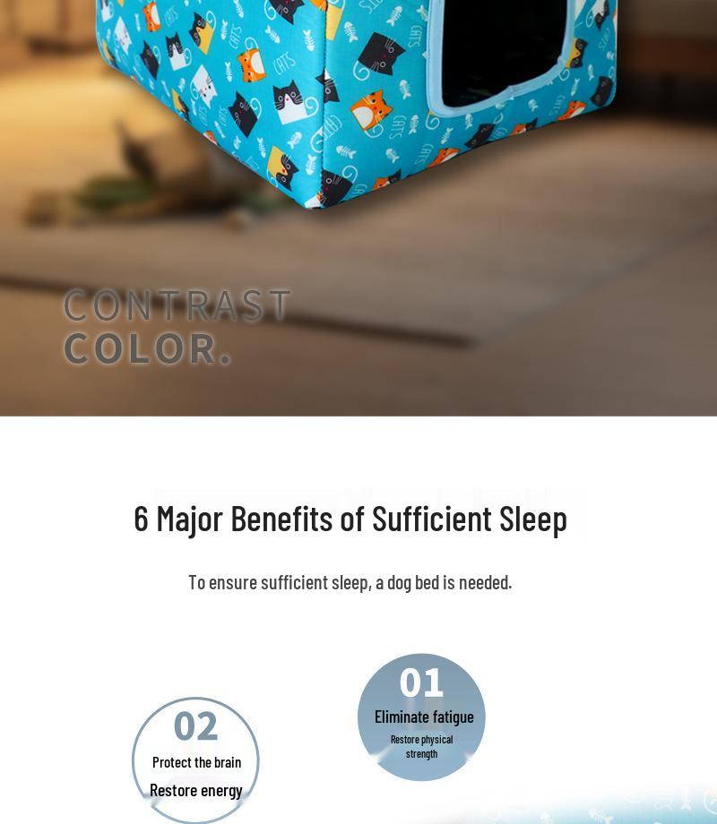All-Weather Foldable Waterproof Pet House for Cats & Dogs