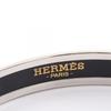 Used HERMES EmaillePM Celtic Knot Bangle Stainless Steel Cloisonne Silver White Black White Used Women