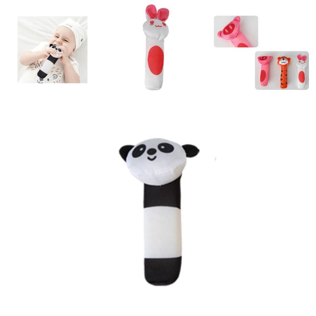 Cute Animal Bell Rattle Plush Toy For Soothing And Visual Development Of Newborns