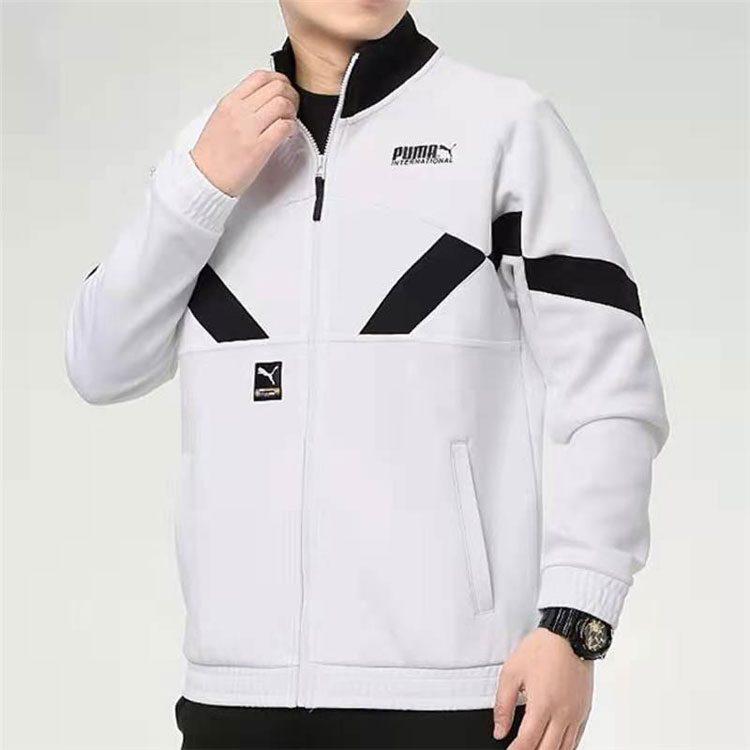 Puma Jackets Men's White Stand Collar Moderate Other 531339-02