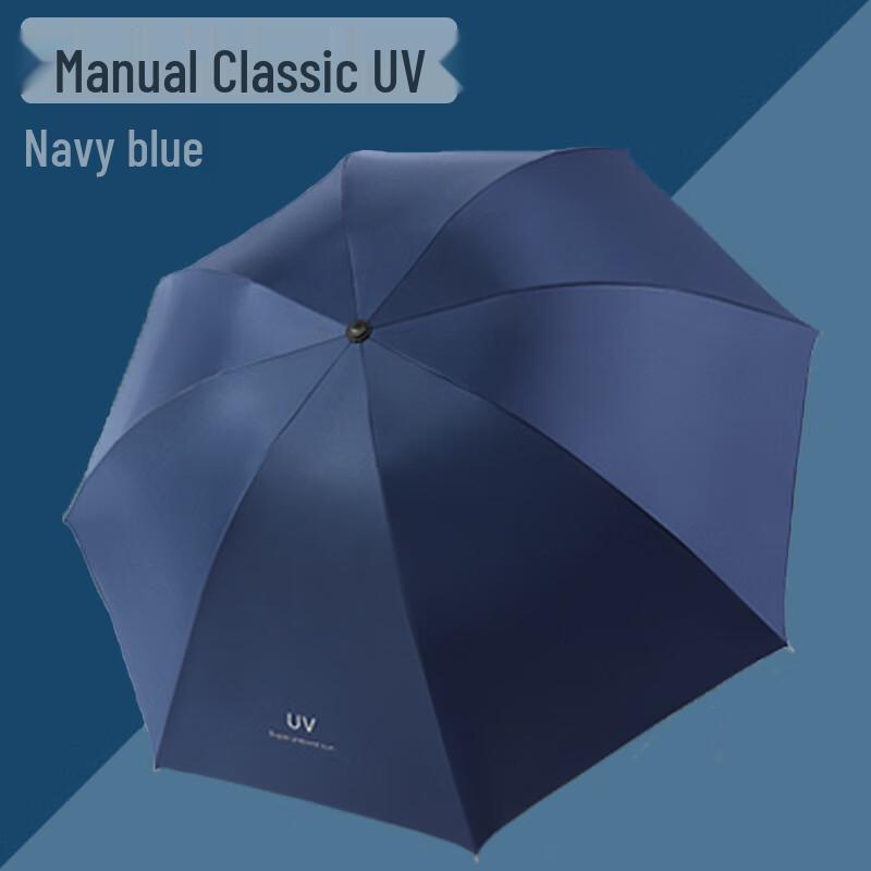 Nanqiao Cartoon Black Vinyl UV Folding Umbrella