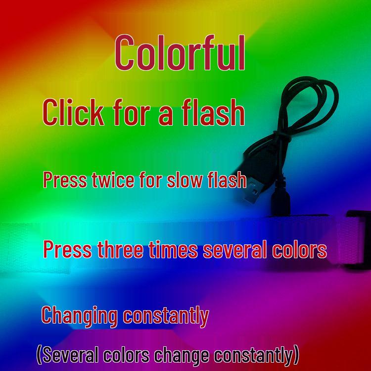 LED Luminous Bracelet: Flashing Wristband for Outdoor Night Running & Cycling with Company Logo Support