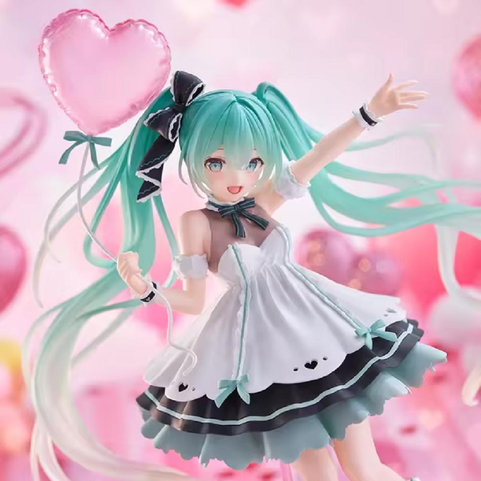 New 18CM Anime Hatsune Miku Birthday Party Styling Figure Anime Peripheral Collectible Models Decoration