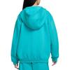 Nike Sweatshirt SportswearClub Fleece Oversize Letter Zipper Open Collar Fleece Lined Hooded Long Sleeved FD2931-345