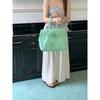 Borsa Tote in PVC Trasparente tipo Gelatina con Chiusura Borsa a Spalla Grande Capacità per Uso Quotidiano