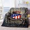 Atletico Madrid Personalized Name Blanket Lightweight Customizable Blanket Soft Warm Cozy Throw For Chair Living Room Sofa Livingroom for All Occasion