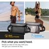 Spigen Aqua Shield A620 Waterproof Waist Bag Set (2 Pack) - Black, IPX8 Rated