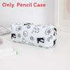 Cartoon Print Pencil Case With Large Capacity For Students And Makeup Storage