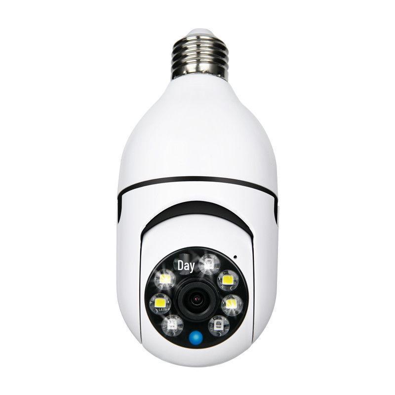 360° Wireless Surveillance Light Bulb Camera with Mobile Remote and Full-Color Night Vision HD Monitoring